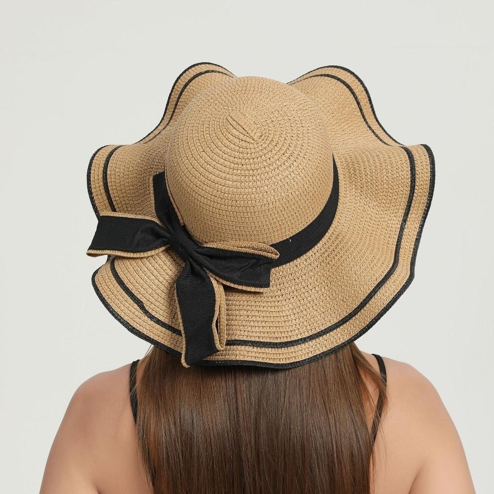 Wide Brim Sunscreen Bucket Hat Bohemian Fisherman Hat Fashion Straw Weave Sun Hat  Riding