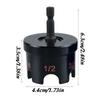 All Thread Nut Driver Fast Extractor Tool Aluminum Alloy Quick Nut Bolt Removal Attachment for Construction Home Furniture