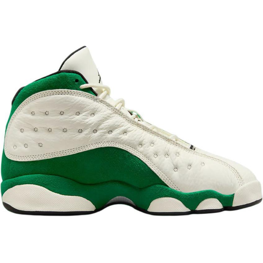 Air Jordan 13 Retro GS Sail Pine Green Kids Sneakers Cream Black HQ0780-103