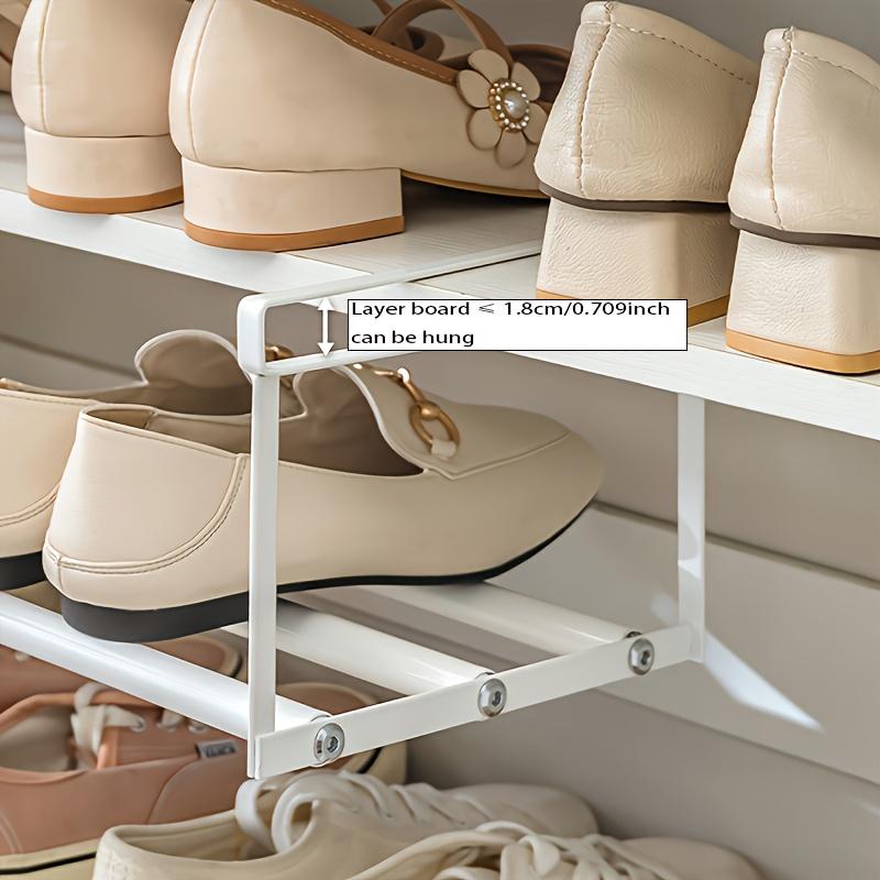 Practical Shoe Rack - Heavy Duty Expandable Space-Saving Adjustable Storage Shelf, Modern Minimalist Design for Under Bed Organization