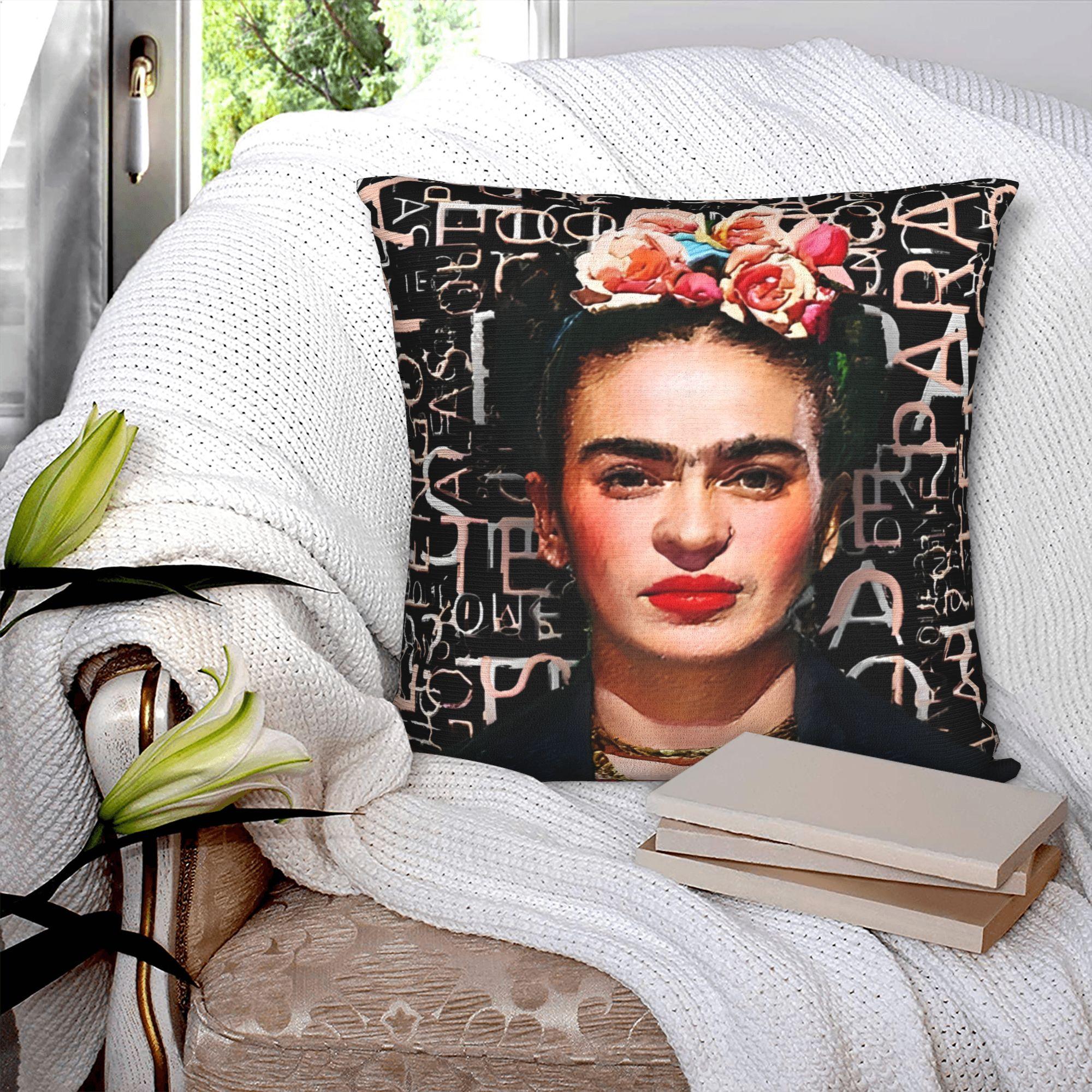 Panika Chen Unisex Fridaes Kahloes Pillowcase Stuff Soft Cushion Cover Pillow Covers Home Decorations Square Multiple Sizes