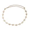 Gold Silver Pearl Waist Belt With Floral Design For Elegant Women Gift Idea