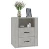 Maison Exclusive - Table de chevet Gris béton 50x36x60 cm Bois d'ingénierie