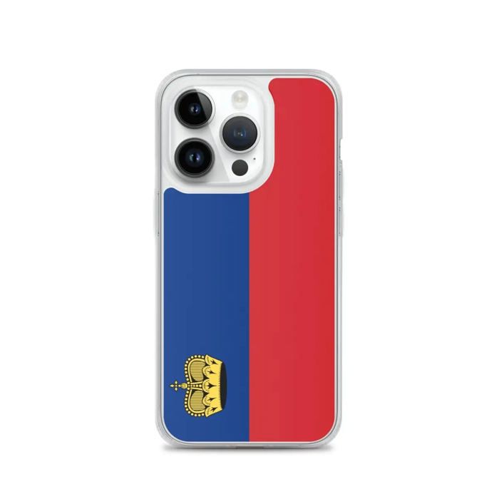 Coque iPhone - Drapeau Liechtenstein - iPhone 14 Pro - Sopa - Multicolor - Vertical