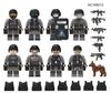 M8012 M8020 Military Building Block Doll With Weapon Equipment Police Dog Small Particles Assembly Toy Bag