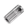 Kozelo Module 1 Straight Spur Pinion Gear, 10 Teeth - [5mm Bore X 20mm Height] Stainless Steel Spur Differential Motor Gear for RC Model Cars, Silver