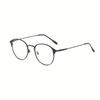 1 Pair of New Retro Metal Circular Eyeglass Frames for Men and Women's Fashion Glasses Day and Night Dual-use