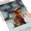 Diamond Painting Animal Full Round Drill Cross Stitch 5D Diamond Embroidery Fox Mosaic Snow Handicraft Home Decoration
