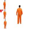 Stylish 2021 Adult Men's Halloween Prisoner Costume For Stage Performance In Bloodstain Design