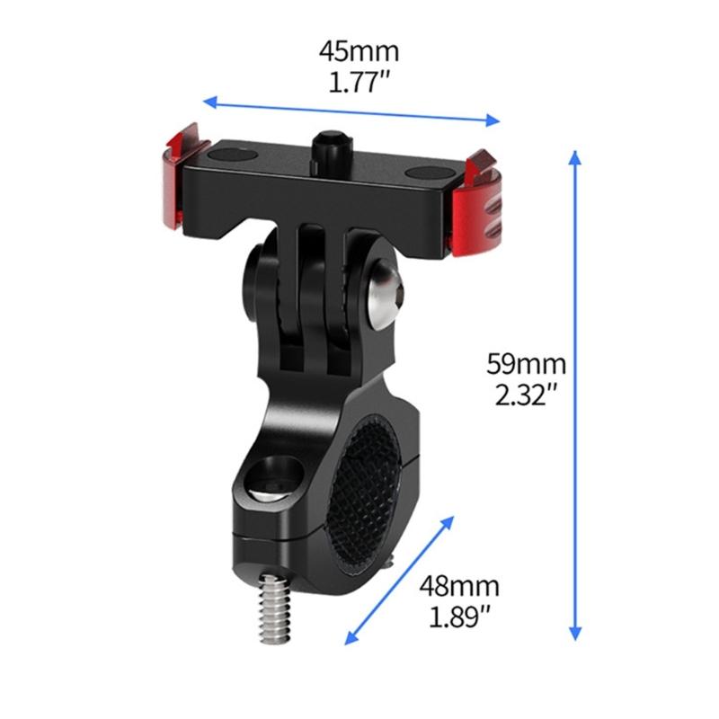 Universal Magnetic Quick Detach Bike Clamp With 180 360 Adjustable Damping Rotations For Latest Action Camera Models