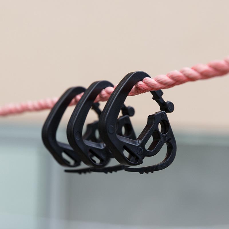Greenhouse Sunshade Net Plastic Hooks - Black
