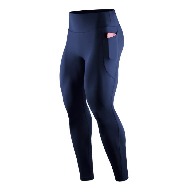 Men's High-Waisted Summer Yoga Compression Pants: Elastic Fitness and Sports Base Layer