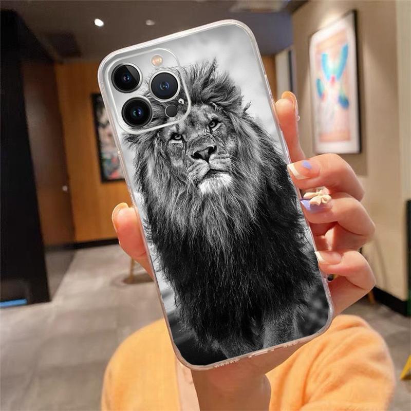 Phone Case For iphone 17ProMax Air 16 15 14 13 Pro Max 15 16 Pro 15Plus Fashion Tiger Lion
