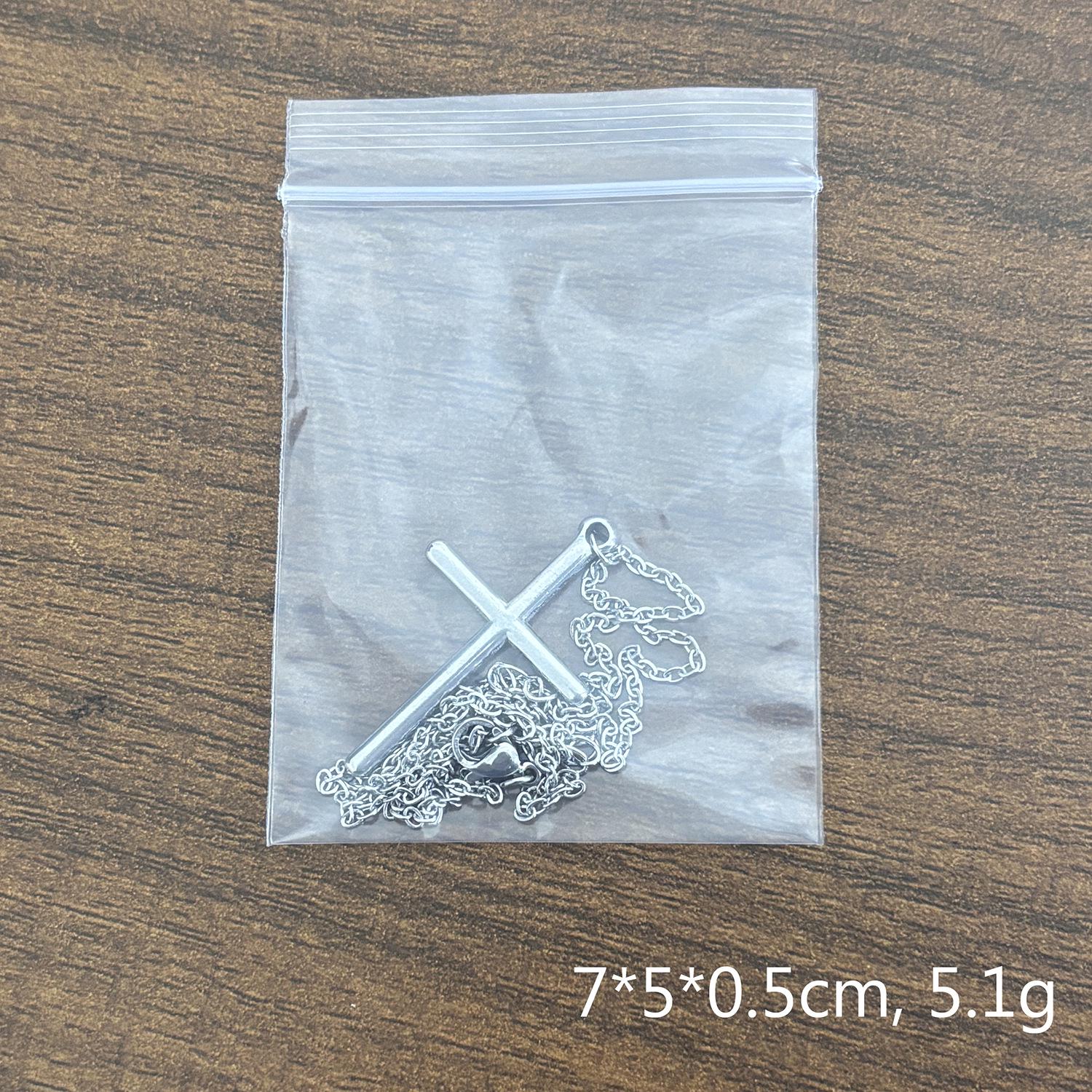 18K Gold Stainless Steel Unisex Cross Necklace