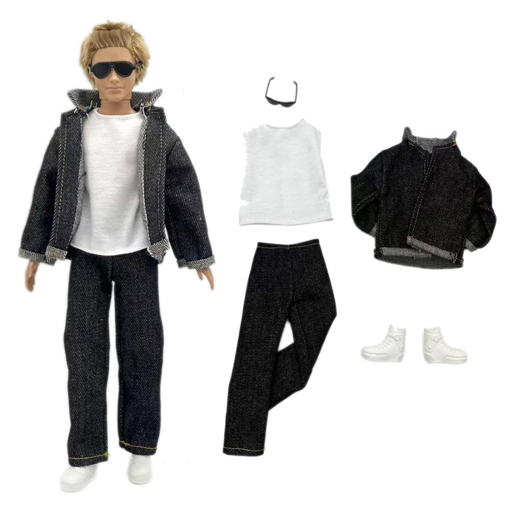 1 Set Ken Doek Handgemaakt Mooie Poppenaccessoires Casual Kleding Pak voor 30cm 12inch Ken Pop Pak Kinderen Cadeau