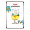 YZFQ Belgické Pivo Duvel Plechové Kovové Značky Deska Vintage Hudební Bar Restaurace Domov Pánská Jeskyně Dekor Nástěnné Samolepky DU-7713B