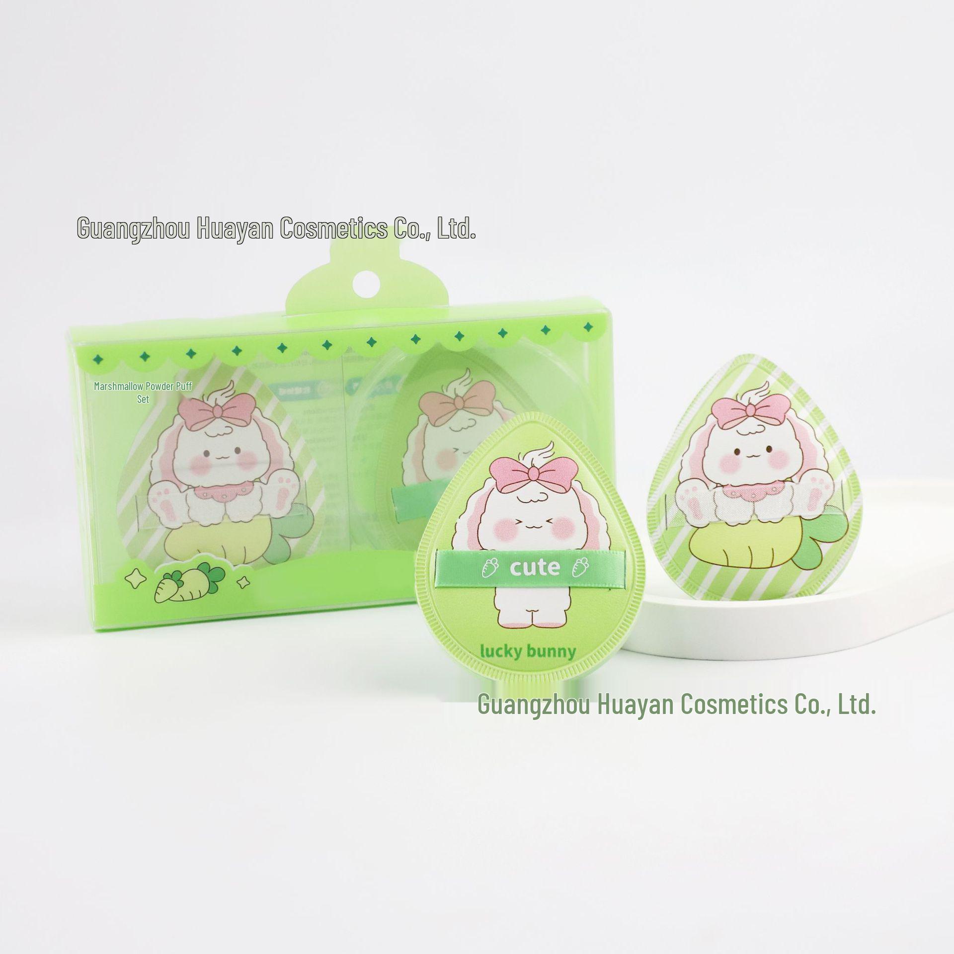 

Милый спонж для макияжа в форме капли воды с кроликом для девочек - для сухого и влажного использования