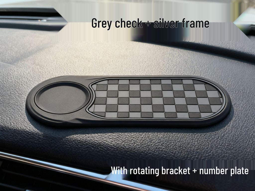 Car Anti-Slip Pad & Phone Holder with Strong Suction and High Temperature Resistance - Multi-functional Vehicle Ornament & Storage.