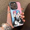 ReZero Rem Ram Durchsichtige Handyhülle für iPhone 17 16 15 14 13 12 11 X XR XS Air Pro Max Plus Buntes Cover