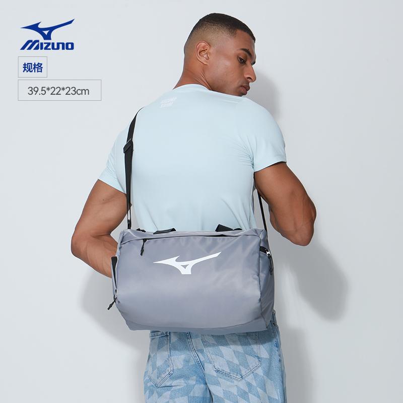 New Mizuno Polyester Travel Bag, Gym Bag, Crossbody Bag Swim Bag Unisex Black N3CMC004-39