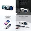 Modern Minimalist Led Digital Alarm Clock With Lighted Mirror For Home Office Desk Decor