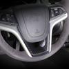 Carbon Fiber Steering Wheel Lower Cover Trim Sticker For Chevy Camaro 2012-2015