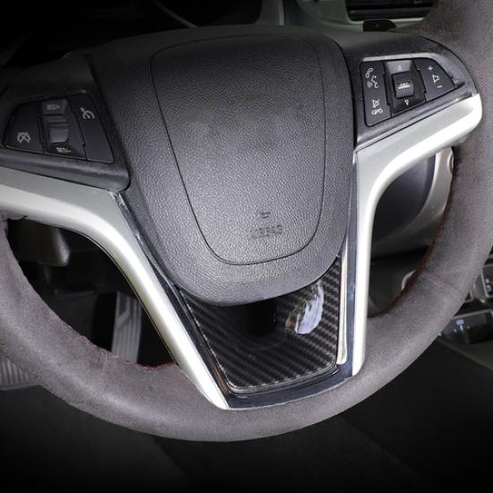 Carbon Fiber Steering Wheel Lower Cover Trim Sticker For Chevy Camaro 2012-2015