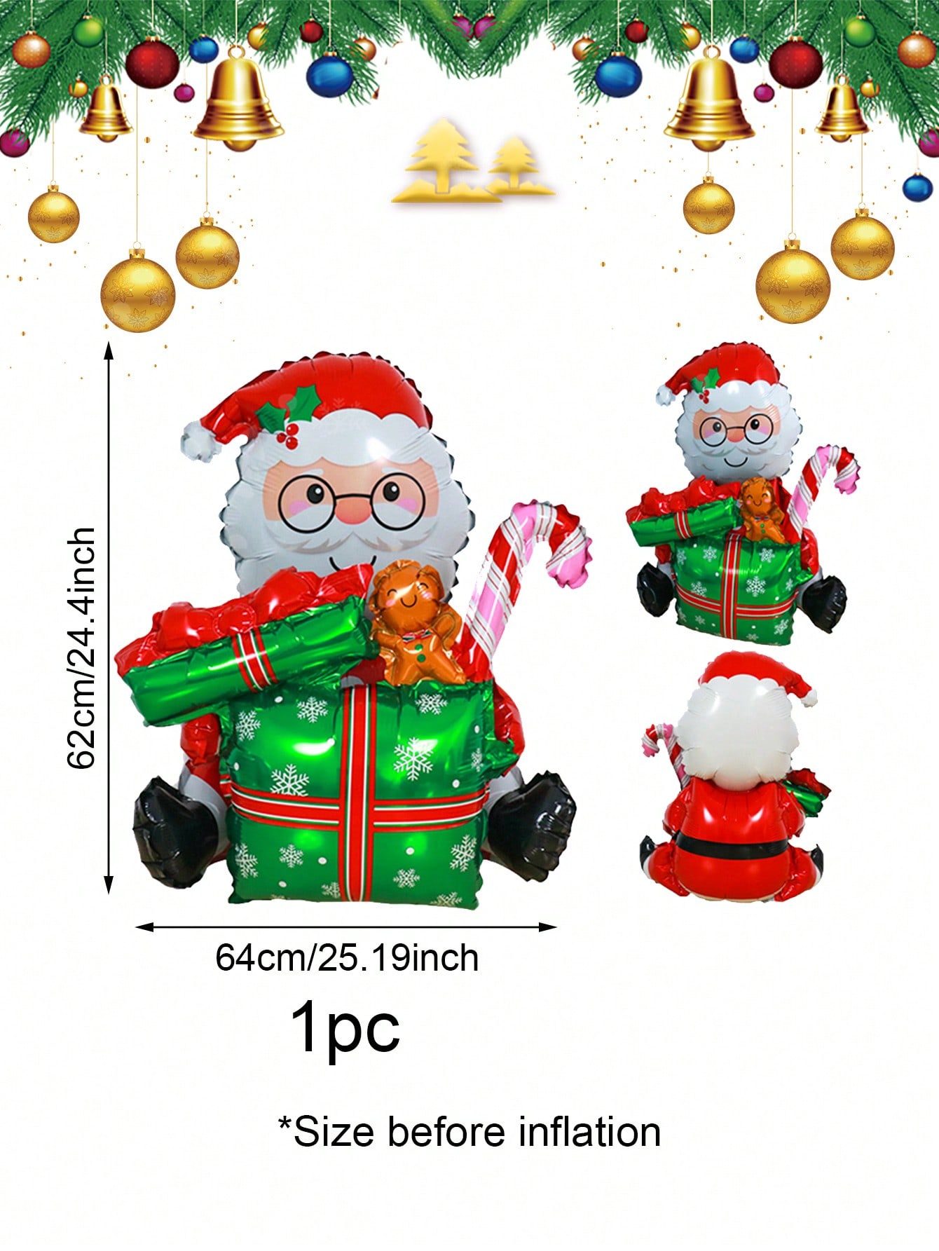

1/3pcs Christmas Balloons, Suitable for Christmas Party, Christmas Decoration, New Year Party Decoration Holiday Party Other&Other