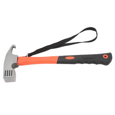 Claw Hammer ABS Rubber Iron Multifunctional Nailing Hammer with Hawkbill Curved Hook for Outdoor Camping Hiking