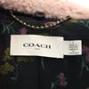 COACH With fur Nylon jacket 4 wine-red MA-1 bomber jacket Women Used
