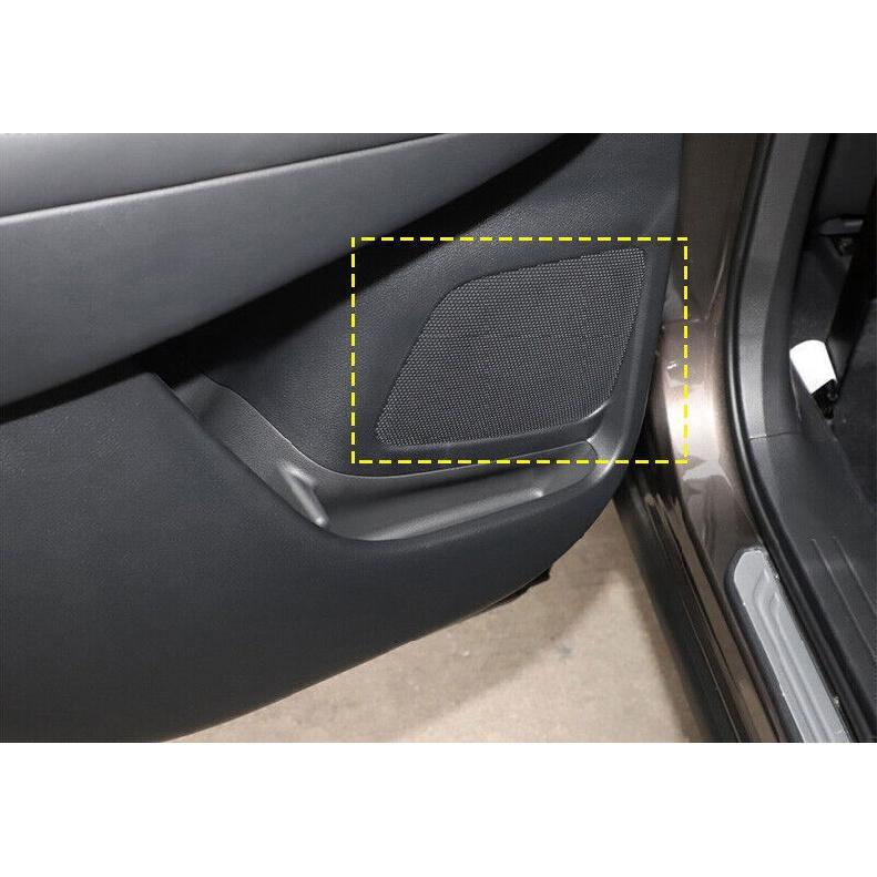 For Nissan Murano 2015-2021 Silver ABS Inner Door Speaker Frame Cover Trim 4PCS