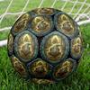 Jungle Temple Crocodile Round Football Size 5 Adult Ball Suitable for Training Matches and Outdoor Team.