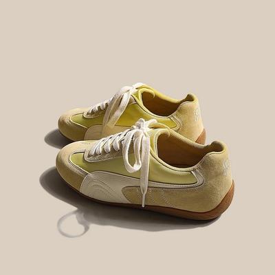 Niche Design Sense Color Matching German Training Shoes Women's 2025 New Comfortable and Lightweight Soft-soled Sports Casual German Training Shoes