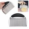 Ergonomic Handle French Fries Cutter Wave Shape Potato Slicer Crinkle Cutter Cutter Tools
