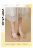 Summer Backless Chunky Heel Sandals for Women – Cross and Single Strap Open Toe with Soft Thick Sole.