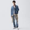Gap Cotton Light Blue Multi-Pocket Lapel Jacket American Style Denim Coat Men jackets 871126
