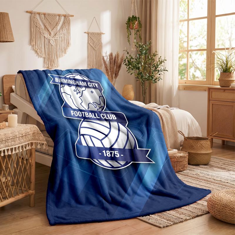 Coperta in Pile a Tema Birmingham City Morbida e Accogliente Coperta in Peluche per Camera da Letto Divano Viaggio