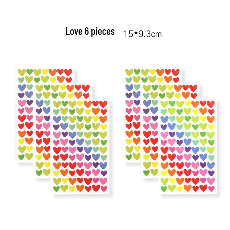 Creative Shape Stickers for Crafts: Stars, Hearts, Circles for DIY Albums and Decorations