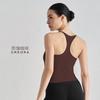 Naked I-shaped Vest, Sports Underwear, Women's with Chest Pads, Tight and Thin Yoga Pilates Fitness Breathable Top Summer