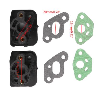 2 Pcs Carburetor Intake Manifold Connectors Adapter 36F / 33 Brush Cutter Manual Cleaning Tool Durable Mower Accessories