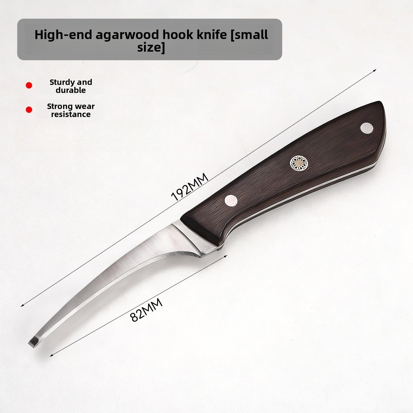 

High Hardness Stainless Steel Hook Knife Sharp Wood Carving Tool For Agarwood DIY Woodworking Craft Hot Sale