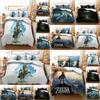 The Legend Of Zelda Colorful Cartoon Bedding Set Queen King Size Soft Material Patterned