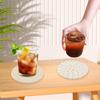 Set of 8 DARENYI Fabric Coasters. Stylish, Absorbent, Heat-resistant, and Made from Soft, Natural Cotton. Thick, Round, with Holder. Cute,