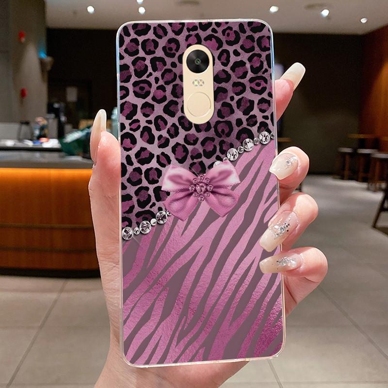 For Xiaomi Redmi Note 4 Case Clear Luxury Butterfly Flower Soft TPU Silicone Phone Cover For Redmi Note 4X Transparent Case
