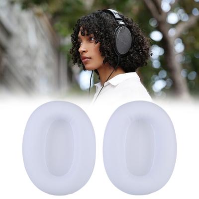 1 Pair Replacement Ear Pads Noise Isolation Memory Foam Ear Cushions Protein Leather Earmuffs for MPOW H12 ANC Headphone