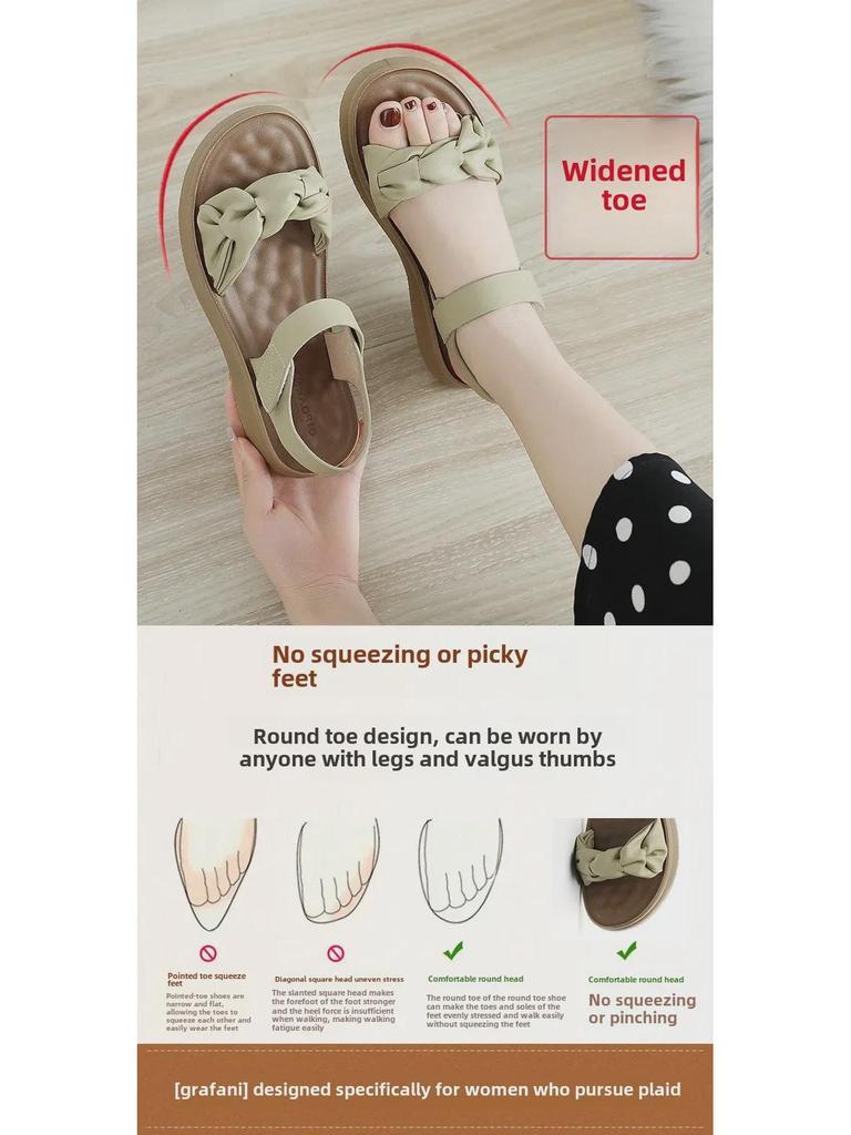 Letní klínkové sandály mámy 2025: Měkká podrážka, střední podpatek, univerzální pohodlí pro ženy středního věku