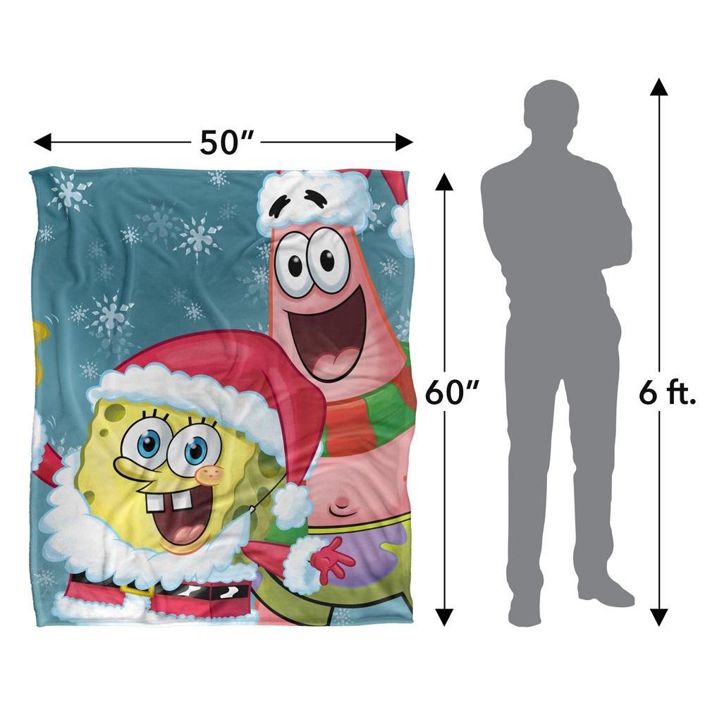 SpongeBob SquarePants Silky Santa Supersoft Blanket