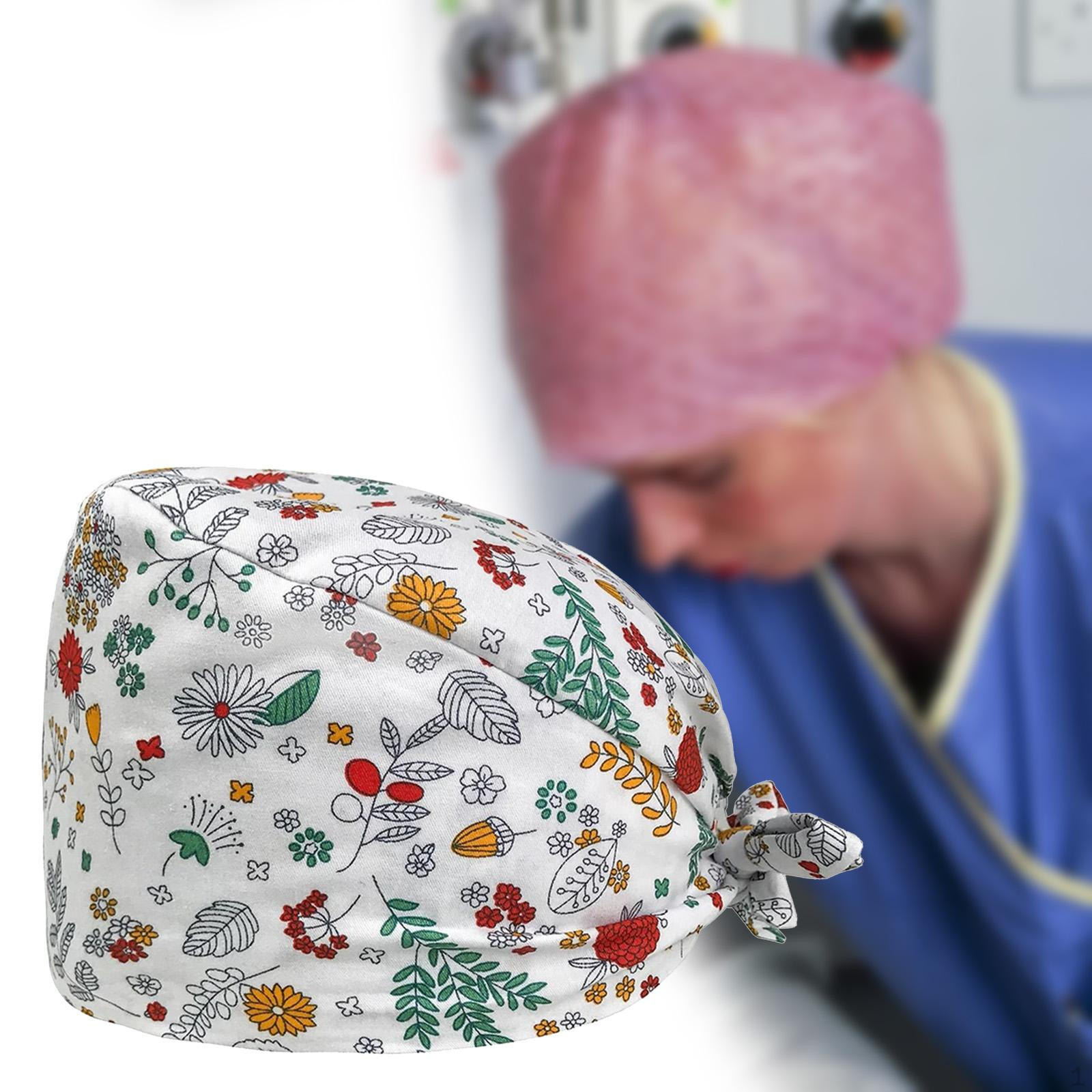 

Шапочка-скраб для медсестер впитывает пот, легкая женская рабочая шапочка для ухода за СПА для взрослых, красота Style C