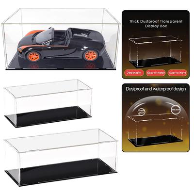 Transparente Acryl-Vitrine, Aufbewahrungsbox, Würfel, staubdichte Vitrine für Sammlerstücke, Actionfiguren, Spielzeug, Desktop-Aufbewahrung