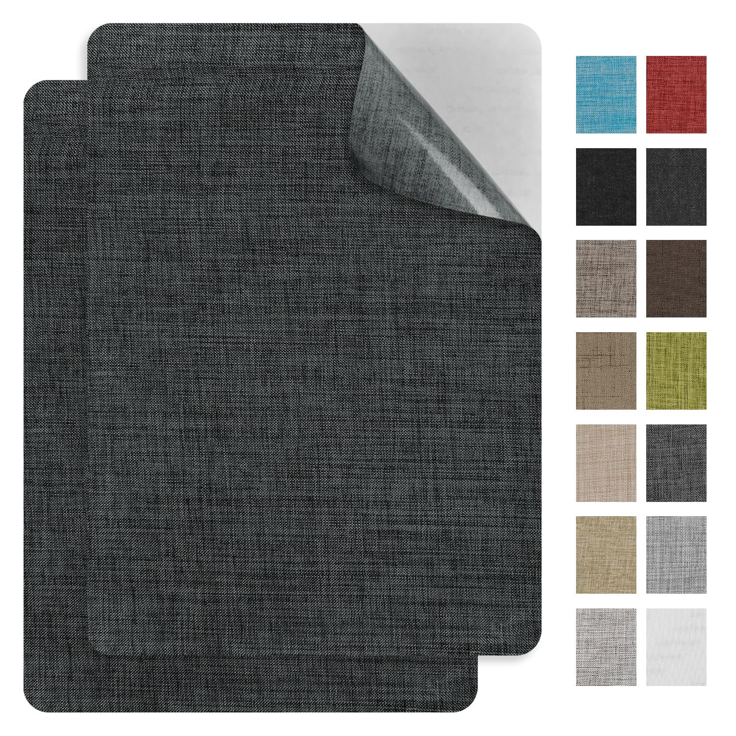 

2 Pcs Sofa Repair Patches Multiple Color Self Adhesive Linen Patch 30X20 cm Strong Glue Fabric for Sofas Car Seats Furniture